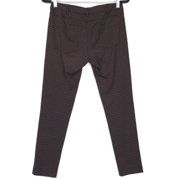 J.McLaughlin Women's Pants Size 4 Rayon Blend Stretch Brown Geometric Print - Picture 2 of 12